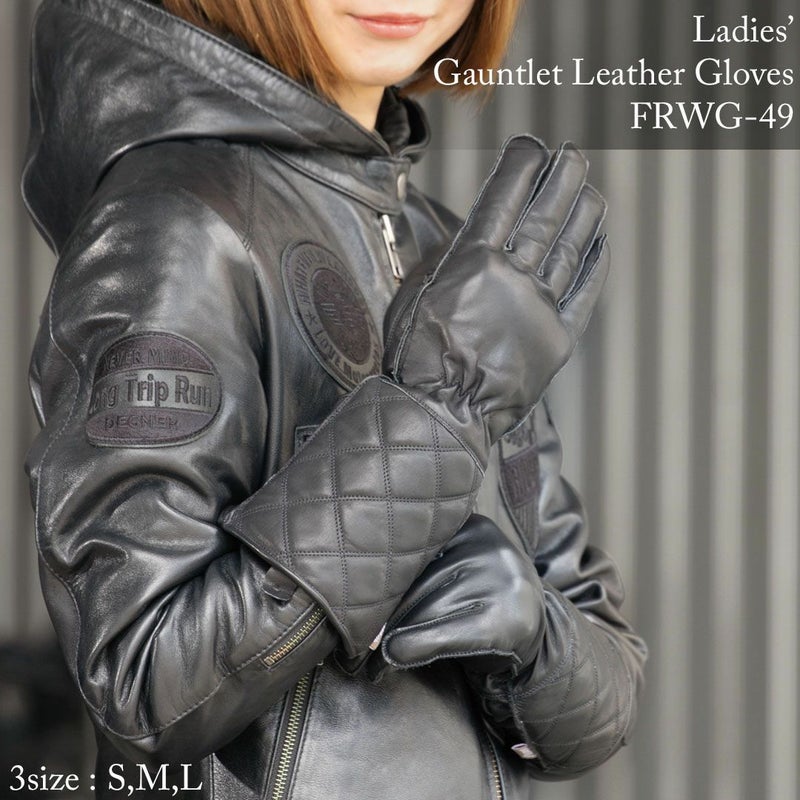 DEGNER デグナー レディース ウインター レザー グローブ ブラック