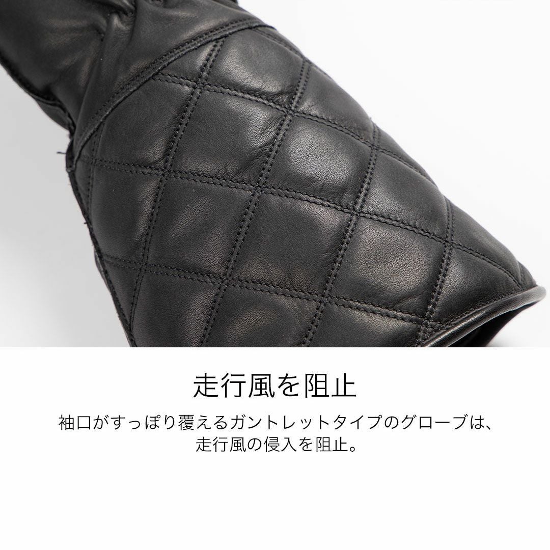 DEGNER デグナー レディース ウインター レザー グローブ ブラック 5