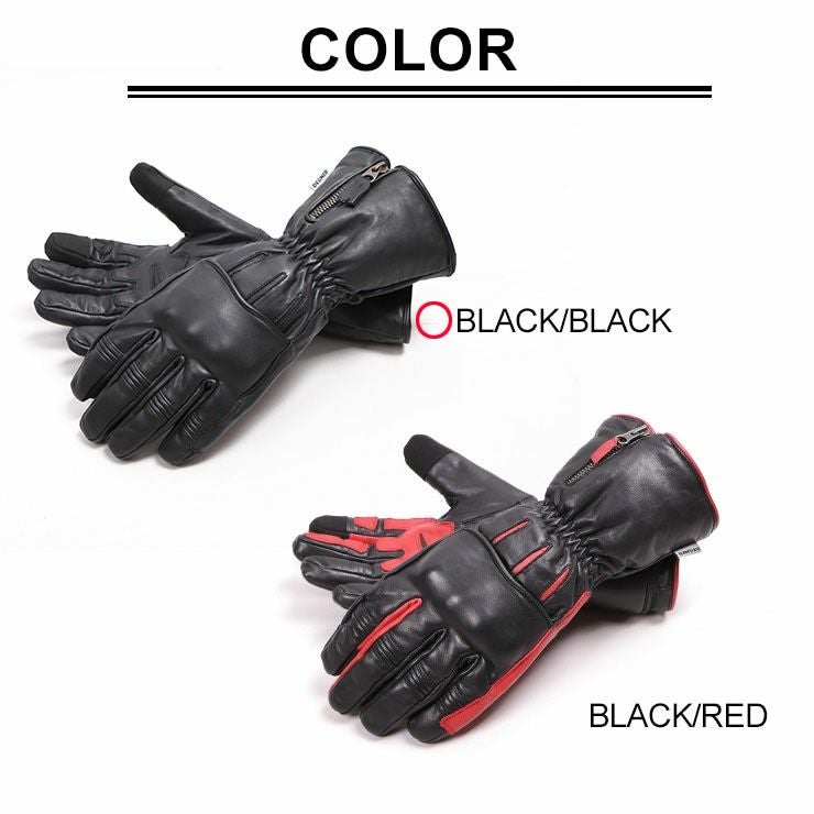 DEGNER デグナー ウインター レザー ガントレットグローブ ブラック 2