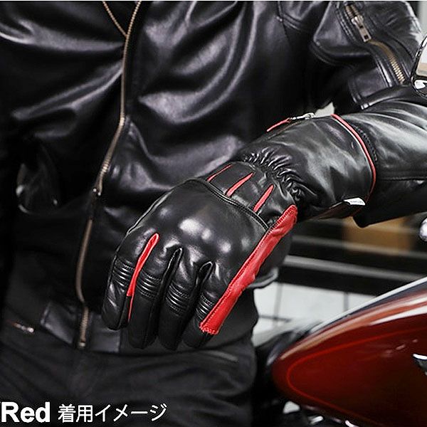 DEGNER デグナー ウインター レザー ガントレットグローブ ブラック
