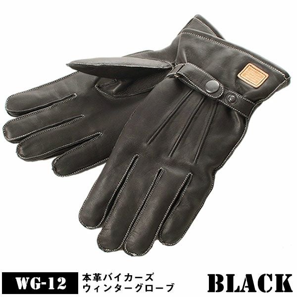 DEGNER デグナー ウインター レザーグローブ ブラック