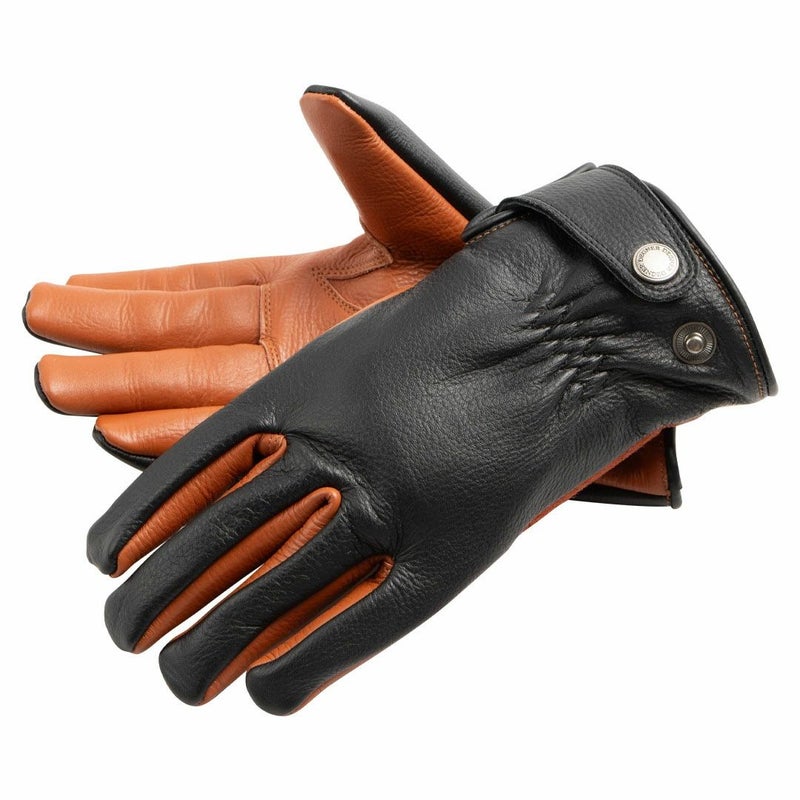 DEGNER デグナー マグネット レザーグローブ ブラック/ブラウン