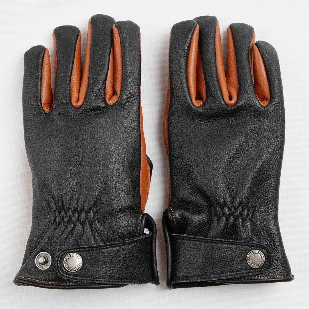 DEGNER デグナー マグネット レザーグローブ ブラック/ブラウン 2