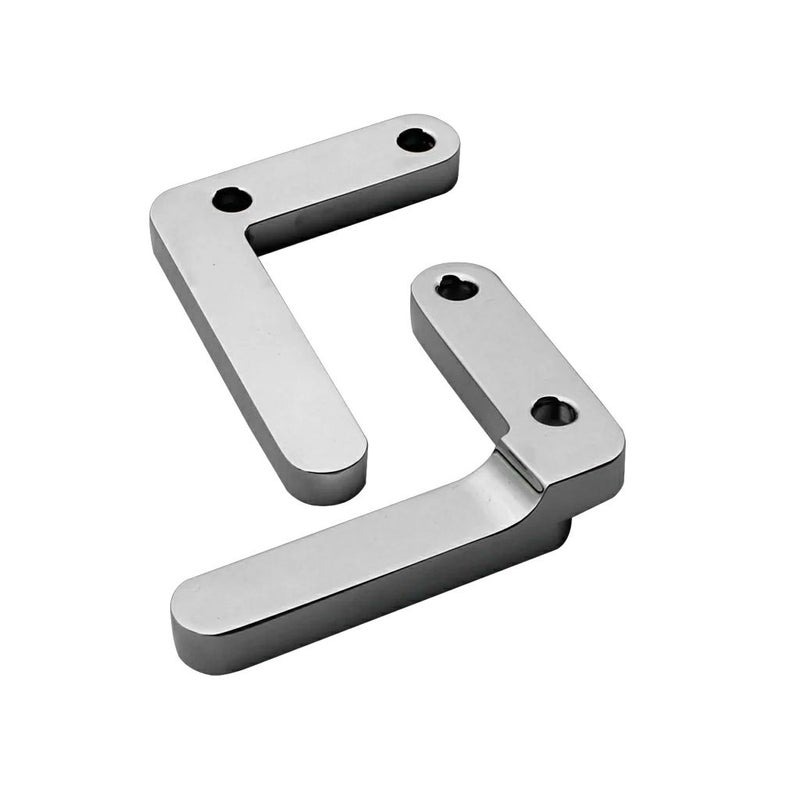 タイヤハガー・21インチ スチール フロントフェンダー用 マウントブロック (クローム)