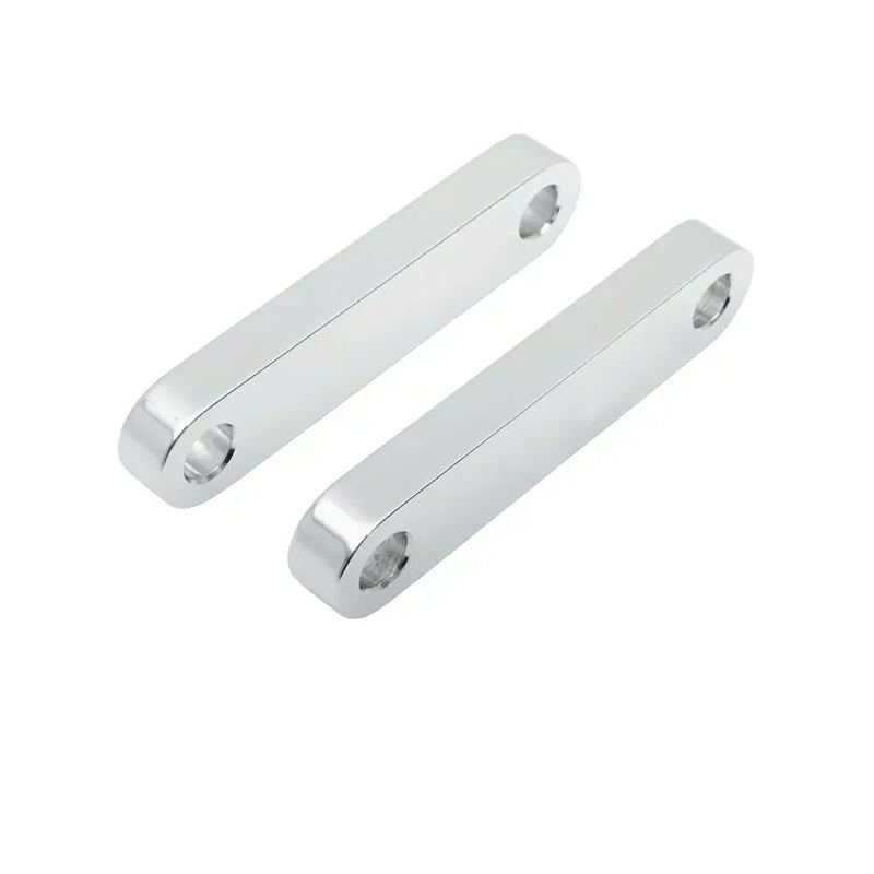 タイヤハガー・21インチ スチール フロントフェンダー用 マウントブロック (クローム)