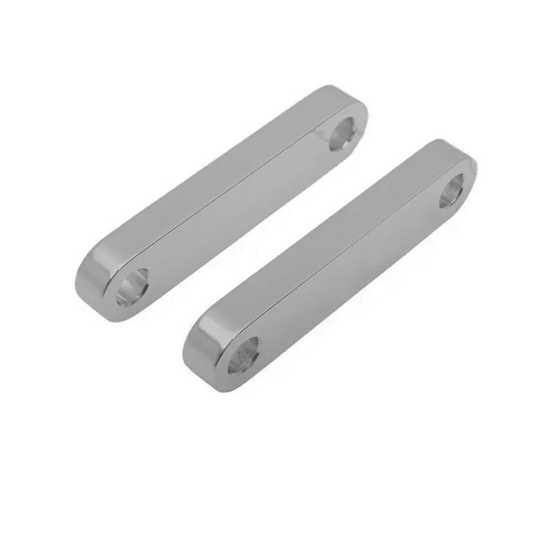 タイヤハガー・21インチ スチール フロントフェンダー用 マウントブロック (シルバー)