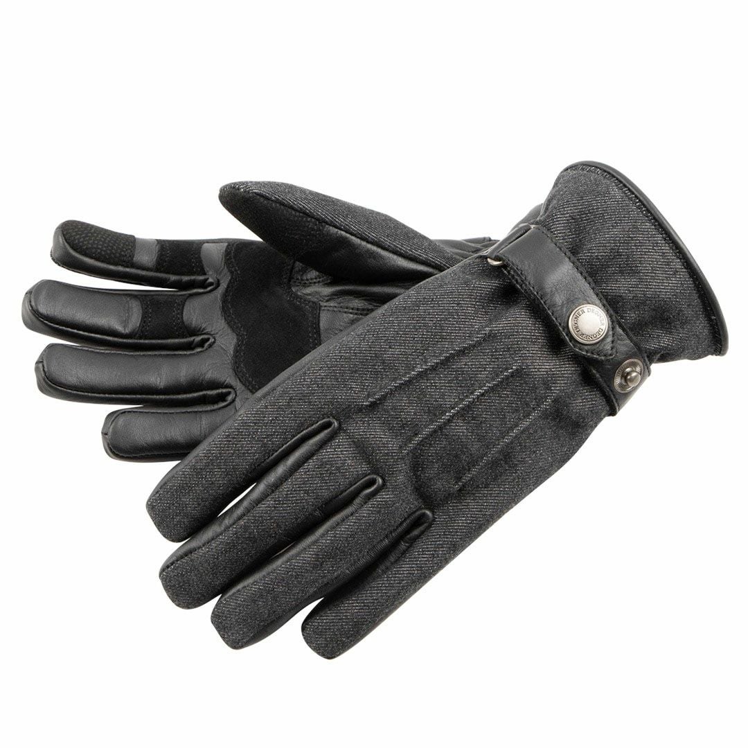 DEGNER デグナー レディース レザー&AAAデニムコンビ グローブ ブラック 3