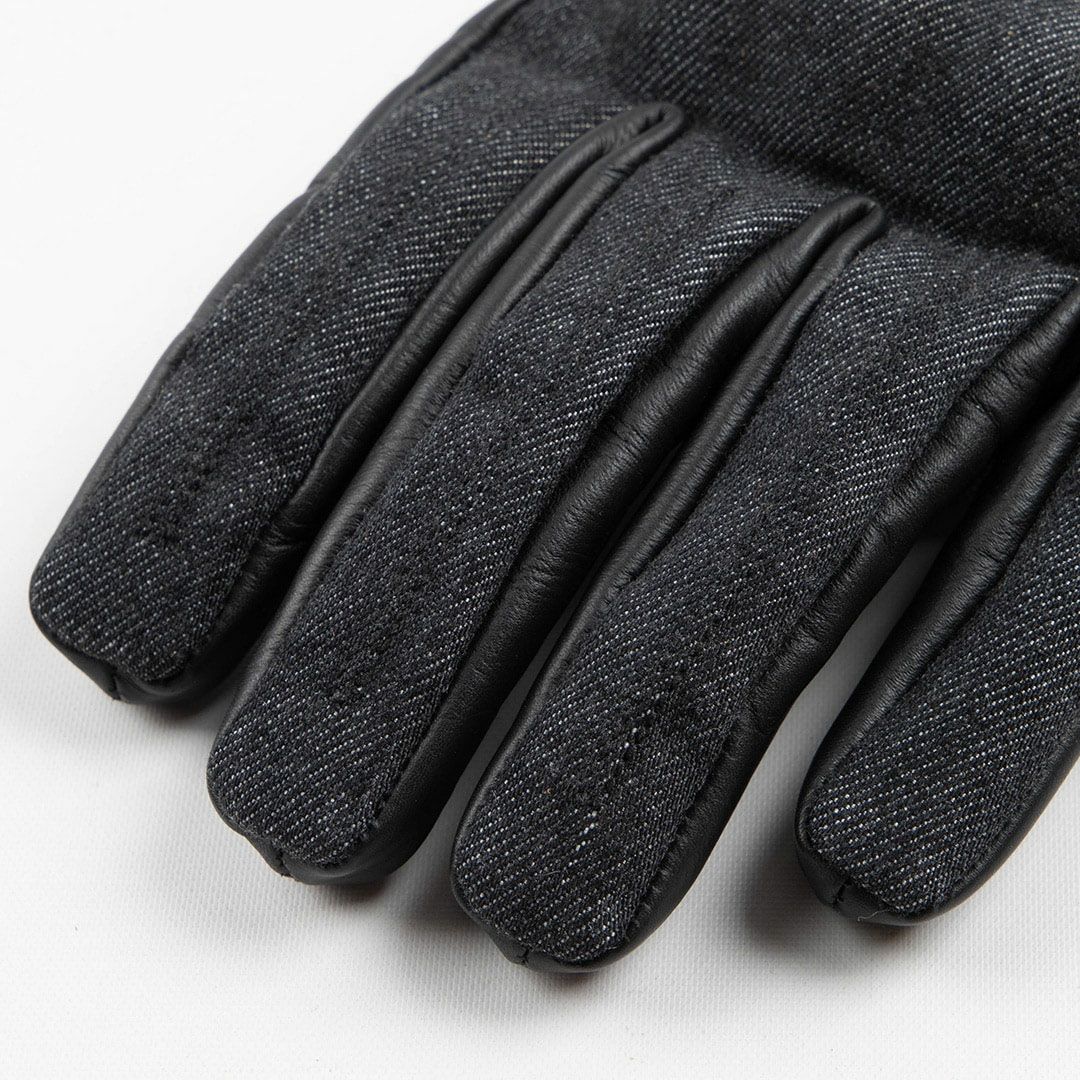 DEGNER デグナー レザー&AAAデニムコンビ グローブ ブラック 5