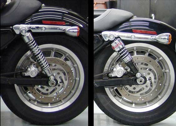 BURLY スラマー ローダウン・サスペンション 10.5インチ  スポーツスター-02