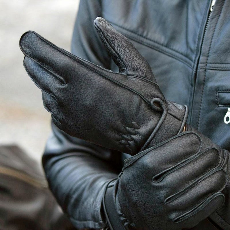 DEGNER デグナー 撥水 ゴートレザー グローブ ブラック