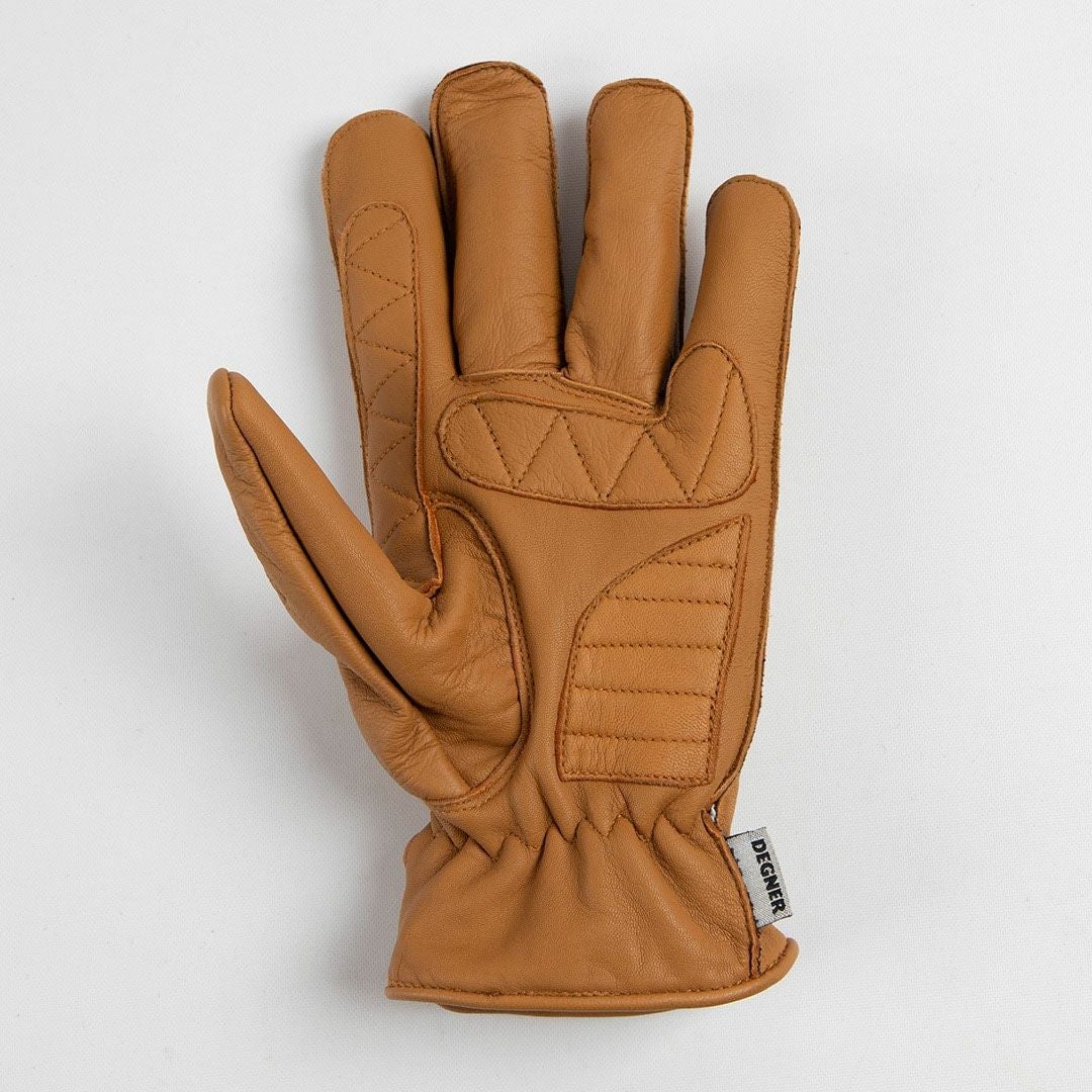 DEGNER デグナー 撥水 ゴートレザー グローブ ブラウン 3