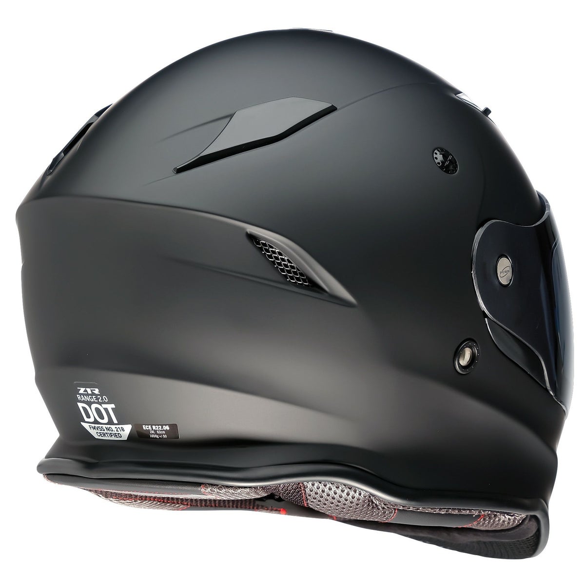 ネメシス・スモーク フルフェイスヘルメット (フラットブラック)3