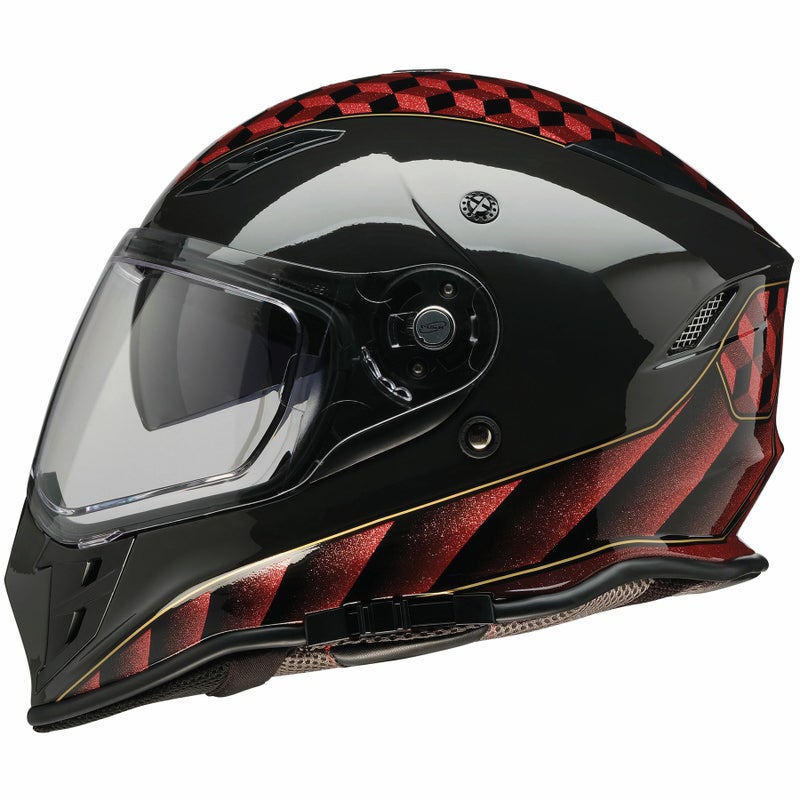 ネメシス・サンダーバード フルフェイスヘルメット (レッド/ブラック)