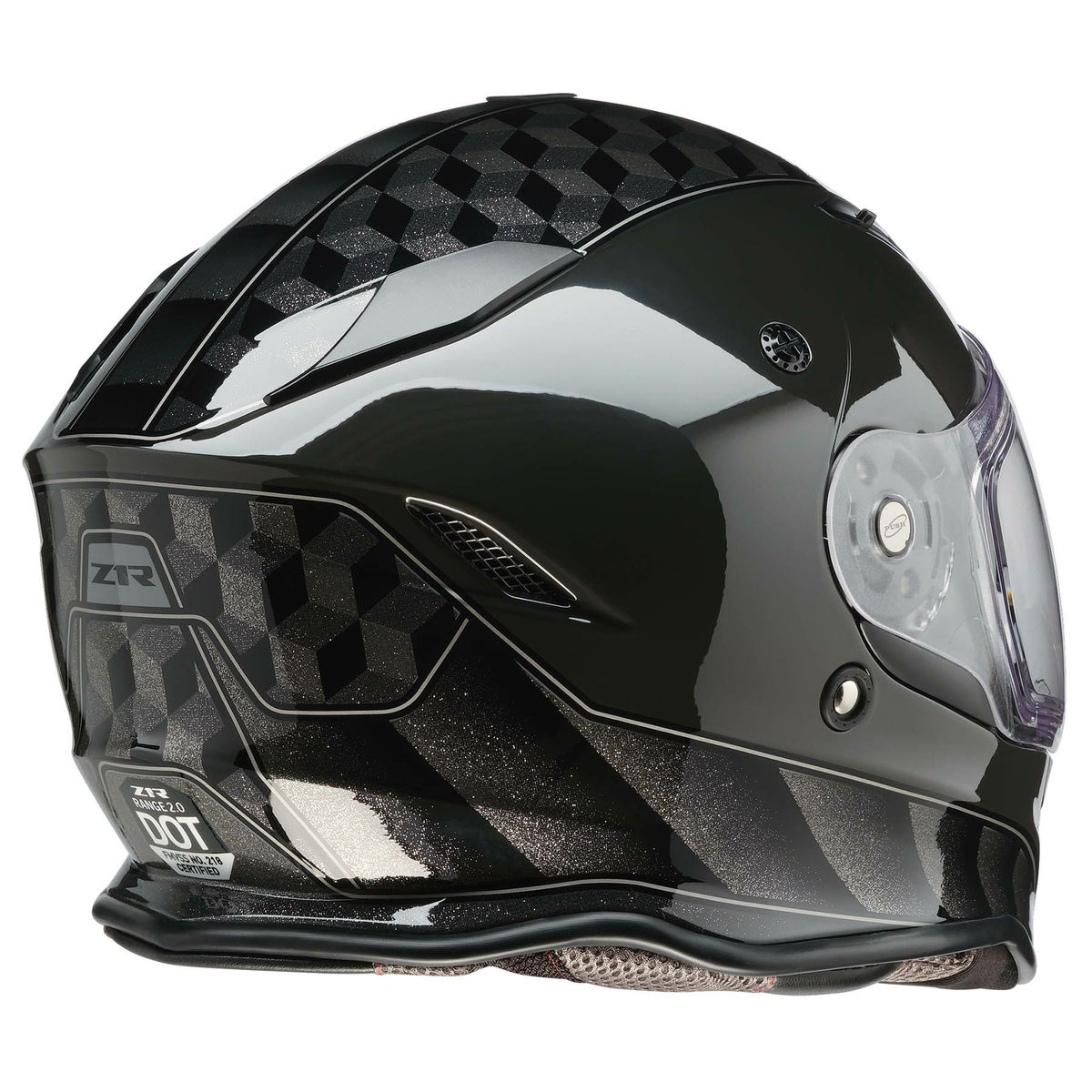 ネメシス・サンダーバード フルフェイスヘルメット (グレー/ブラック)2