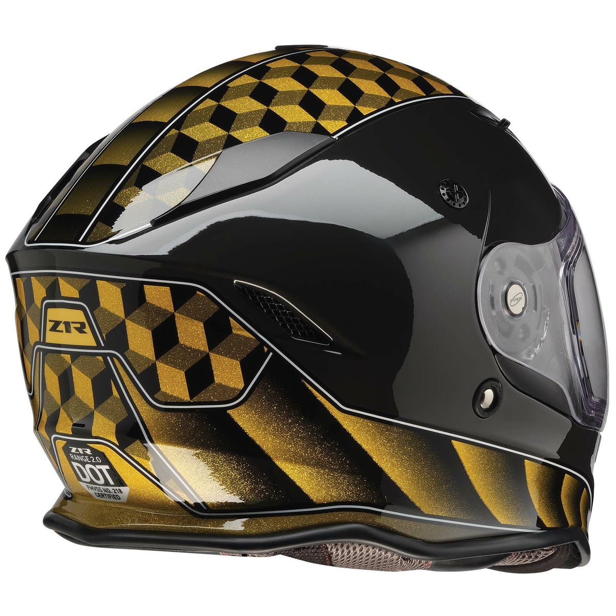 ネメシス・サンダーバード フルフェイスヘルメット (イエロー/ブラック)2