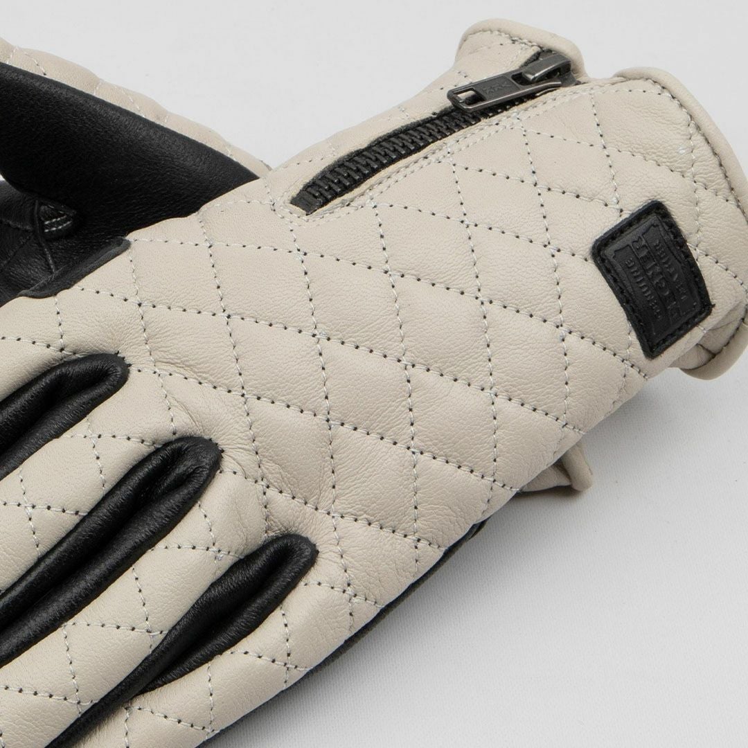 DEGNER デグナー ダイアモンドステッチ レザーグローブ アイボリー 3