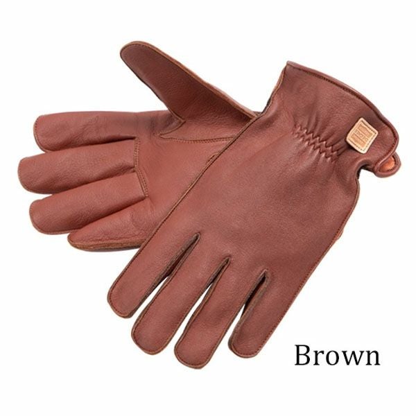DEGNER デグナー 洗える レザーグローブ ブラウン