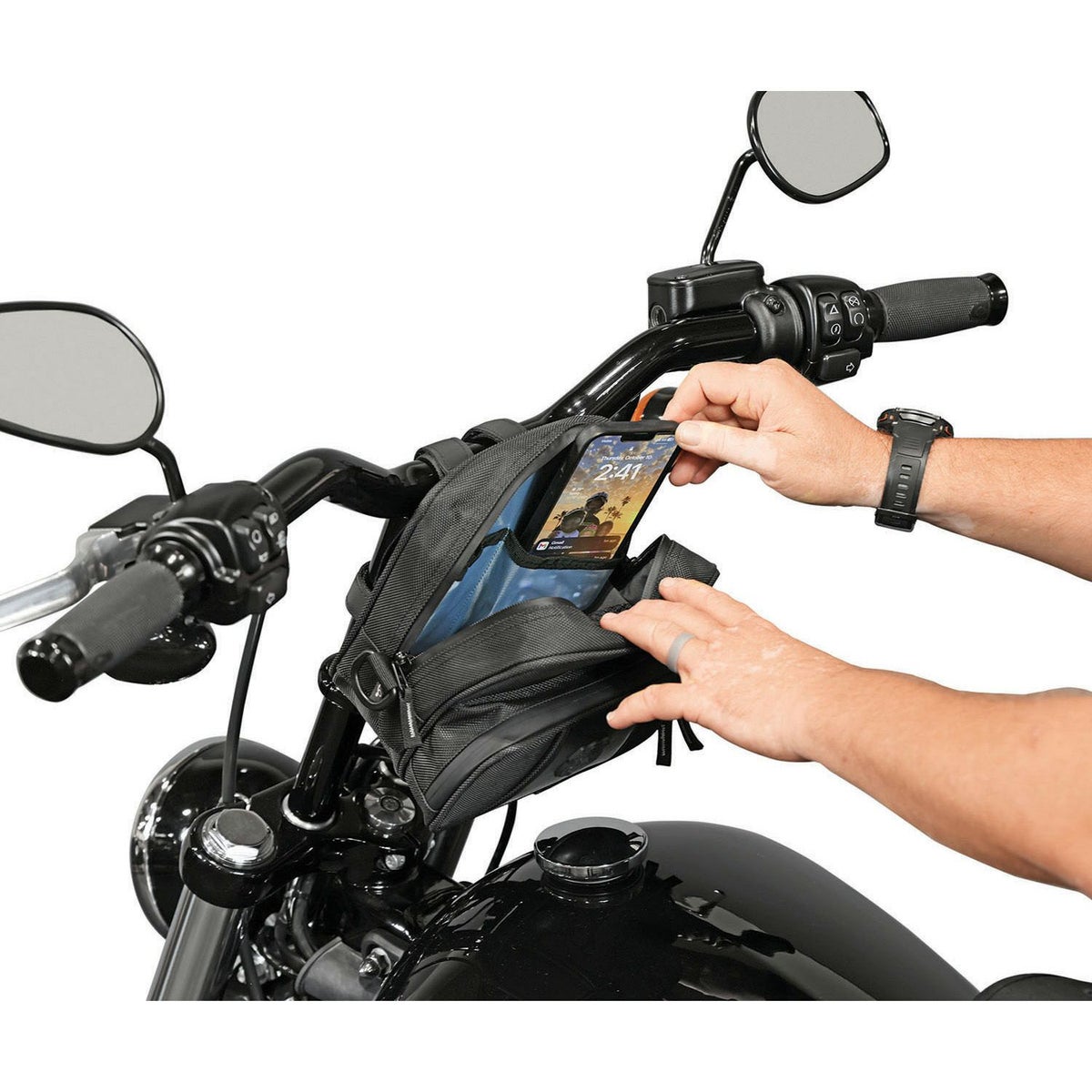 ルート1 ハイウェイ ハンドルバーバッグ 7L7