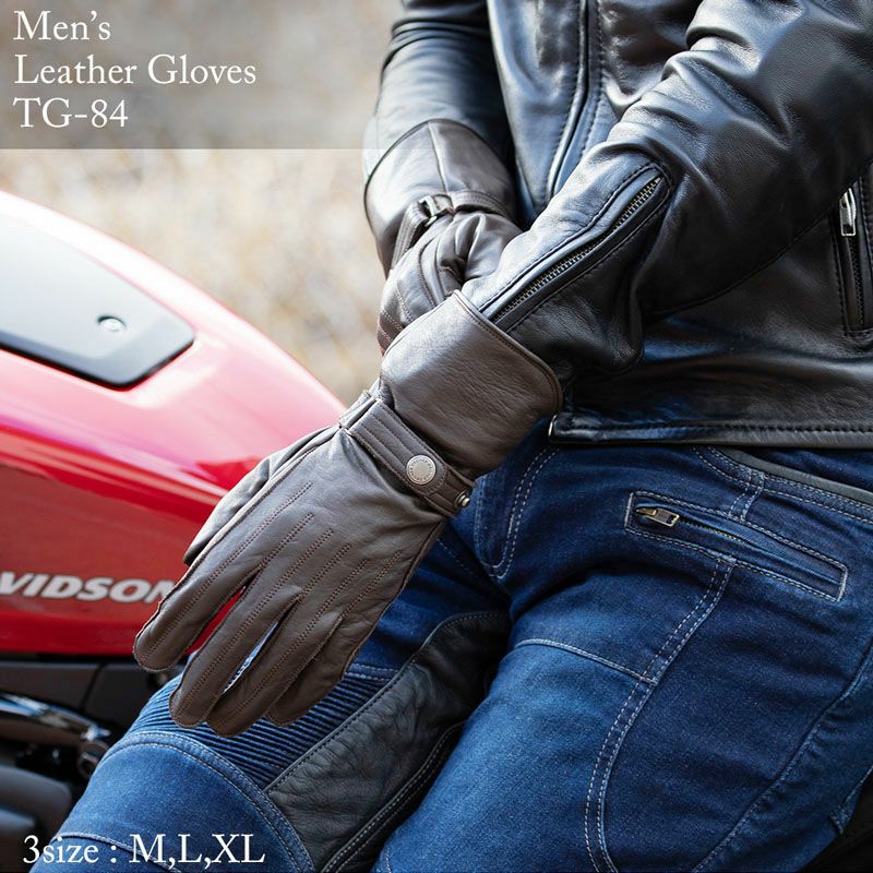 DEGNER デグナー ロング レザーグローブ ブラウン