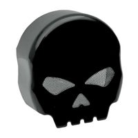 Drag Specialties　ホーンカバー・スカル・プロファイル　（ブラック）-01