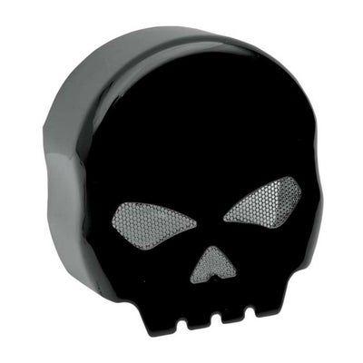 Drag Specialties　ホーンカバー・スカル・プロファイル　（ブラック）-01