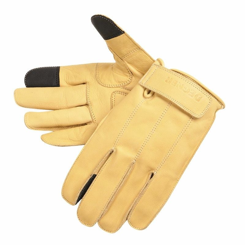 DEGNER デグナー レザー ツーリンググローブ タン