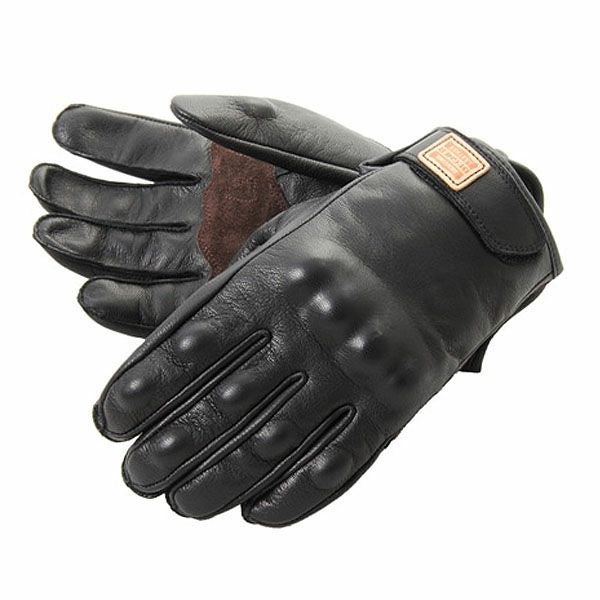 DEGNER デグナー プロテクター付き レザー ツーリンググローブ ブラック