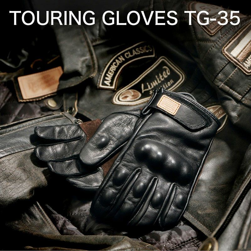 DEGNER デグナー プロテクター付き レザー ツーリンググローブ ブラック 2