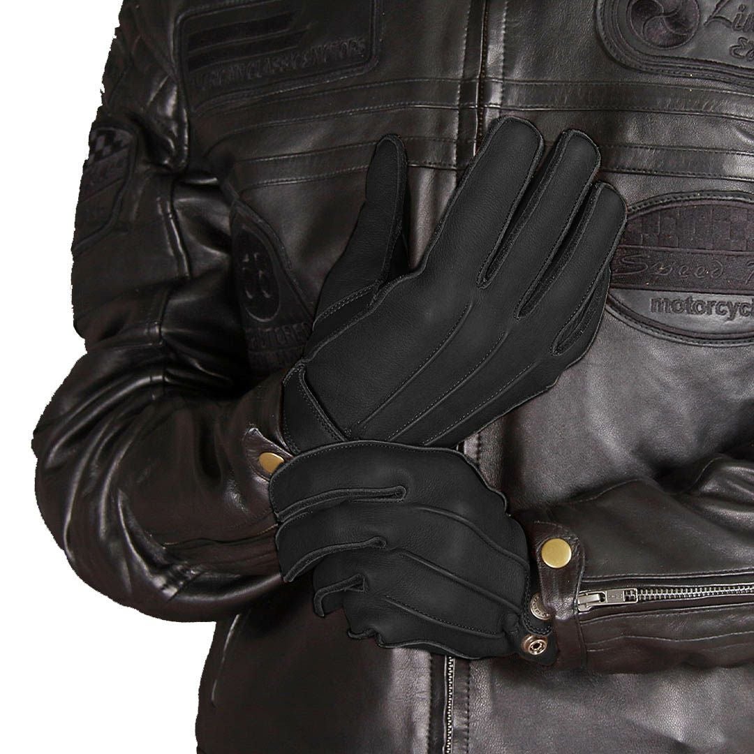 DEGNER デグナー 3シーズン レザーグローブ ブラック