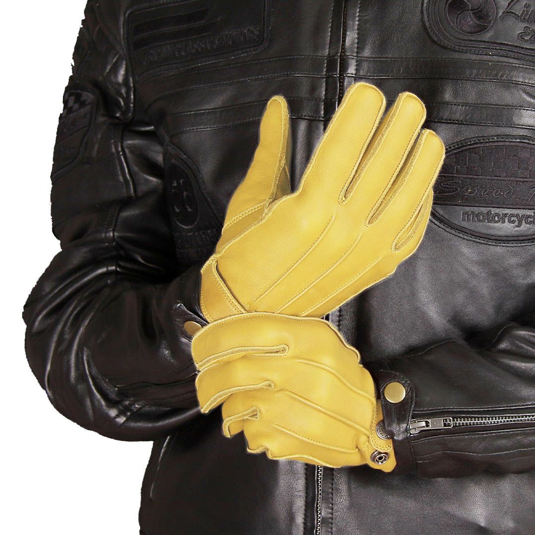 DEGNER デグナー 3シーズン レザーグローブ タン