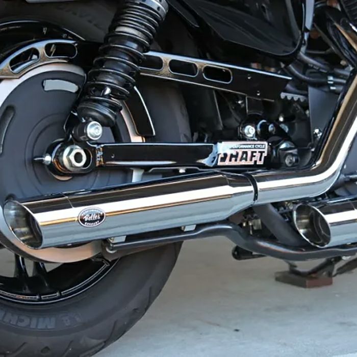 ベルズパフォーマンスマフラー JMCA車検対応 (クローム/スラッシュ)