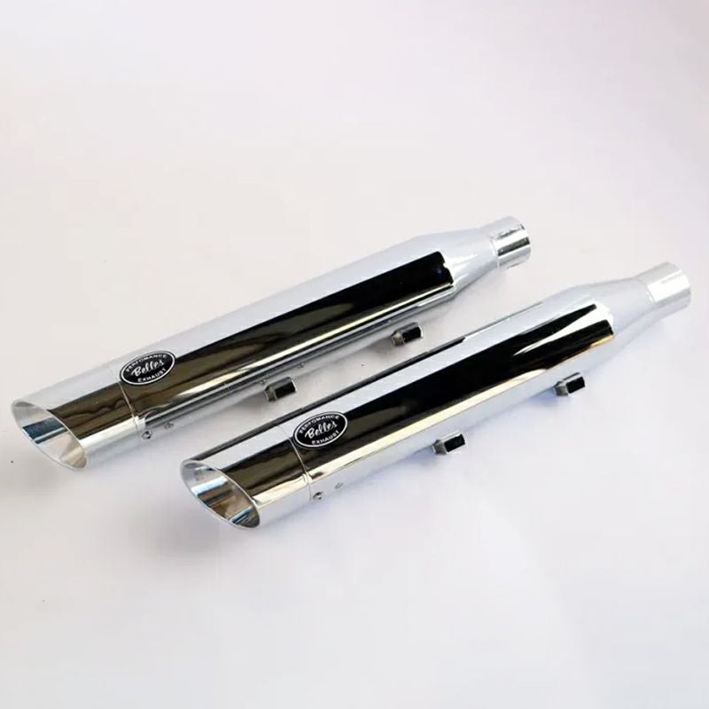 ベルズパフォーマンスマフラー JMCA車検対応 (クローム/スラッシュ)2