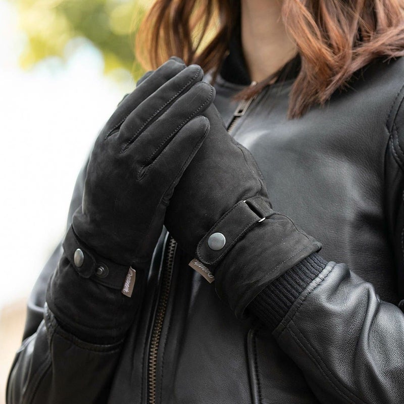 DEGNER デグナー レディース ウインター レザーグローブ ブラック