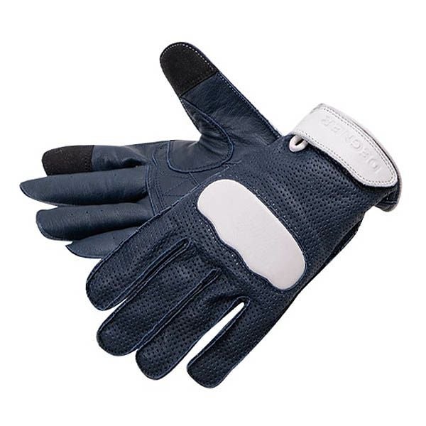 DEGNER デグナー レディース レザーメッシュ グローブ ネイビー/ホワイト 2