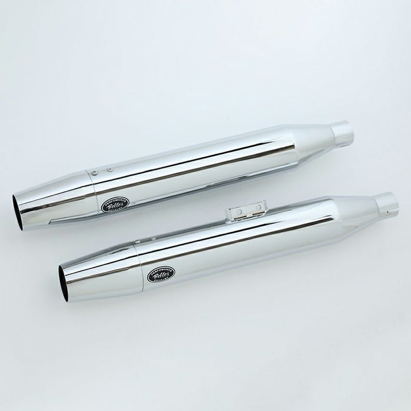 ベルズパフォーマンスマフラー JMCA車検対応 (クローム/テーパード)