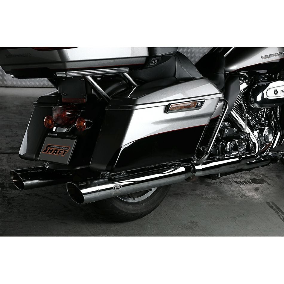 ベルズパフォーマンスマフラー JMCA 車検対応 (クローム/スラッシュ)1