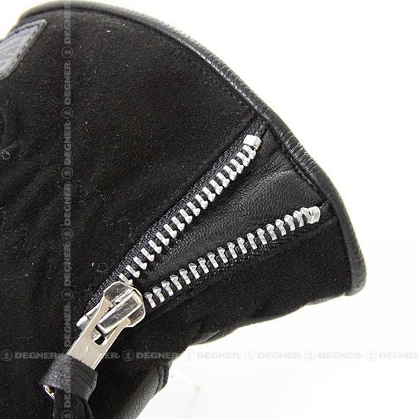 DEGNER デグナー ウインター レディース スエードレザーグローブ ブラック 4