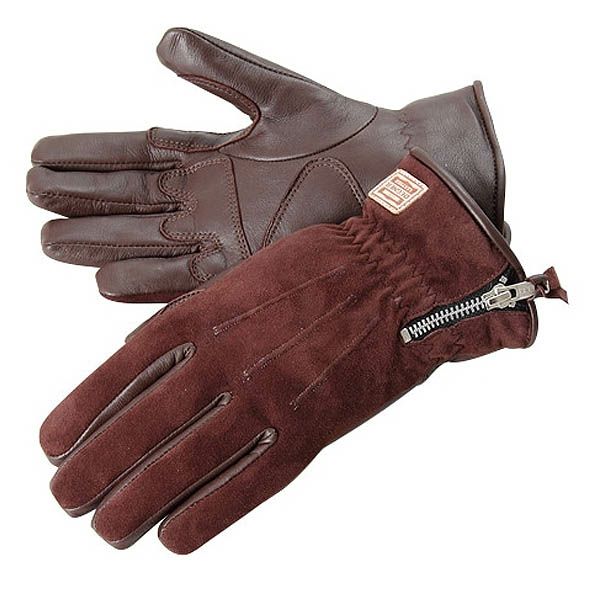 DEGNER デグナー ウインター レディース スエードレザーグローブ ブラウン
