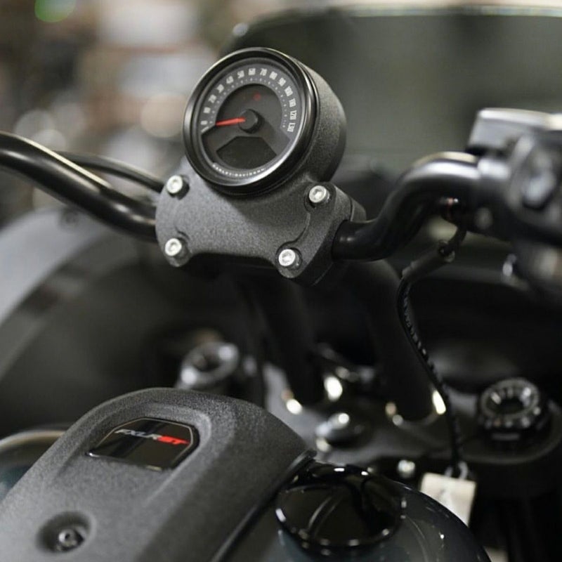 2025以降 ローライダーS/ST 6インチ・プルバックライザー (リンクルブラック)