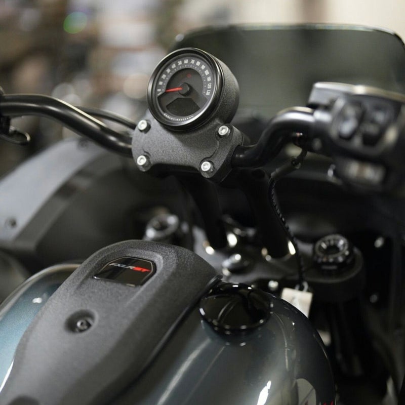 ローライダーS/ST 8インチ・プルバックライザー (グロスブラック)