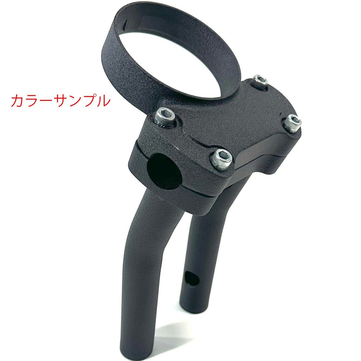 アジャスタブルゲージマウント付 6インチ・プルバックライザー (リンクルブラック)1