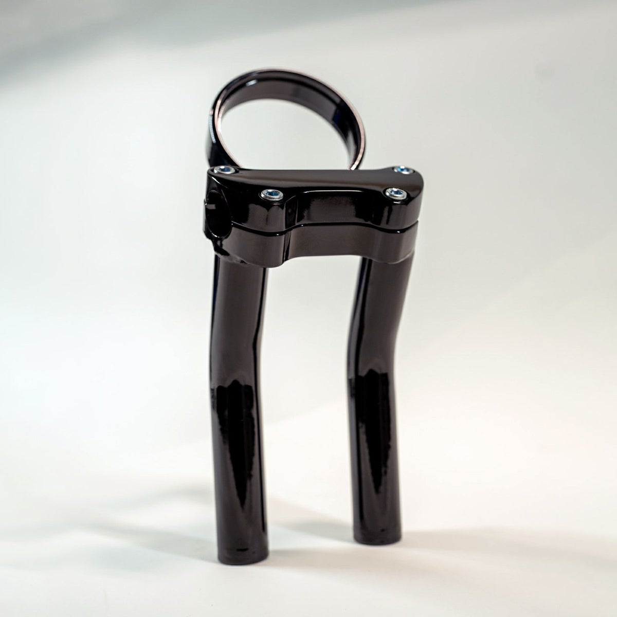 アジャスタブルゲージマウント付 10インチ・プルバックライザー (グロスブラック)7