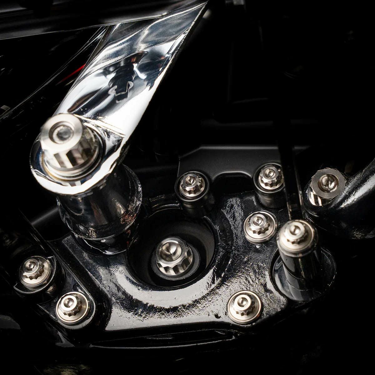 M8 ツーリング エンジンマウント Bitchin ボルトキット シルバー TRASK Performance （トラスク パフォーマンス） 2