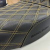  Saddlemen SDC パフォーマンスグリッパーシート ゴールドステッチ パッセンジャーゲル入り FXR 