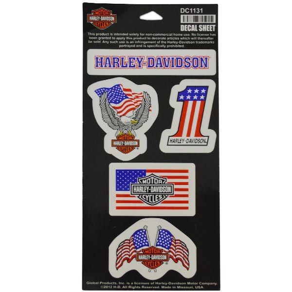 Harley-Davidson USA Forever デカール シート-01