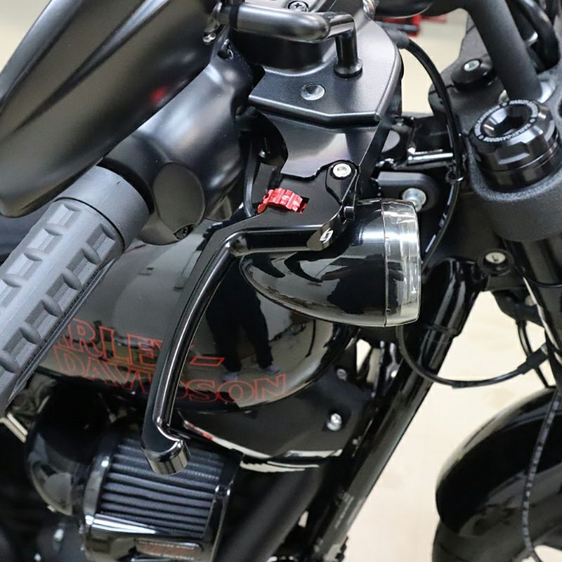 アジャスタブルレバーセット スタンダードタイプ (ブラック/レッド)