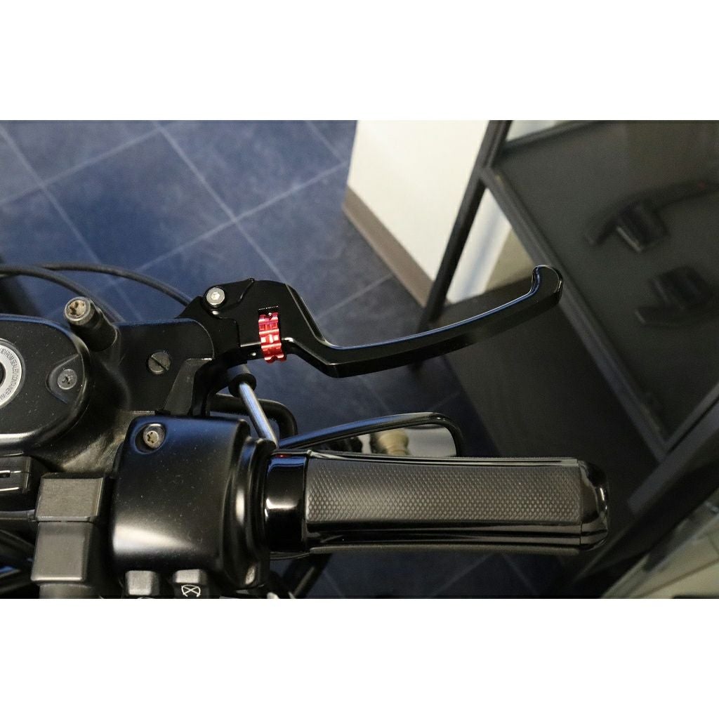 スポーツスター アジャスタブルレバーセット スタンダードタイプ (ブラック/レッド)3