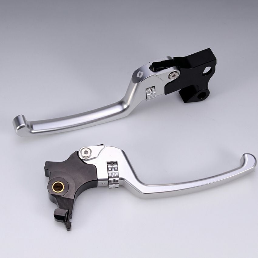 スポーツスター アジャスタブルレバーセット スタンダードタイプ (シルバー/シルバー)1