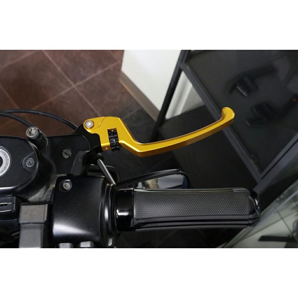 スポーツスター アジャスタブルレバーセット スタンダードタイプ (ゴールド/ブラック)3