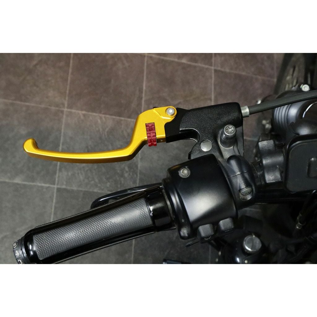 スポーツスター アジャスタブルレバーセット スタンダードタイプ (ゴールド/レッド)2